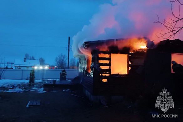 В Фурмановском районе сгорел дом с пристройкой на площади 114 кв.м.